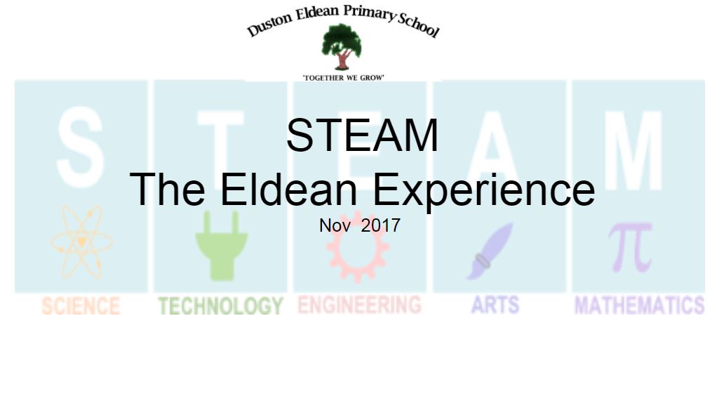 The Eldean Experience – STEAM, Nov 2017